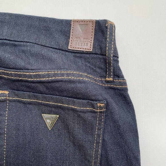 Guess Women’s Power Curvy Mid Rise Skinny Jeans Dark Indigo Size 27 - Picture 12 of 12